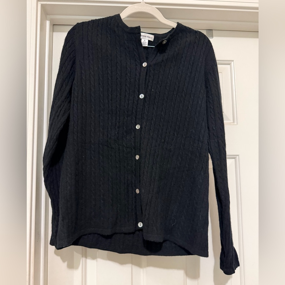 Black Cable Knit Sweater